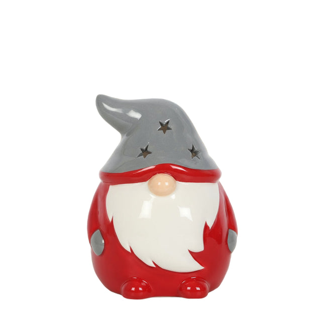 Red and Grey Gonk Tealight Holder