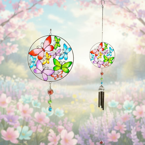 Circle Butterfly Windchime