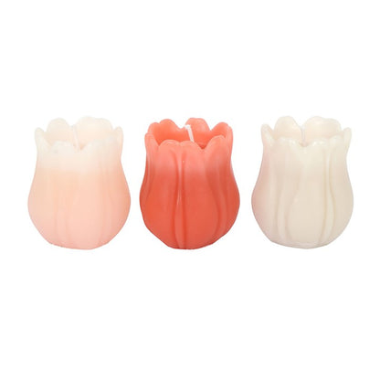 Set of 3 Tulip Shaped Candles
